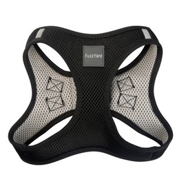 FuzzYard Swat Black Step in Harness for Dogs (Large)