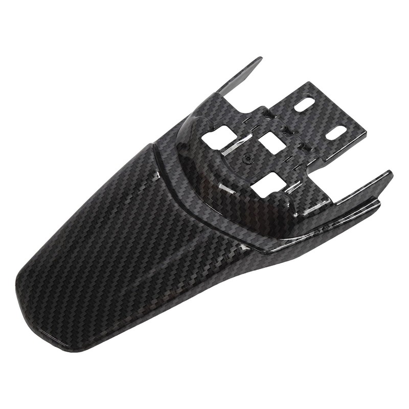 Motorcycle Rear Mudguard, Protective Carbon Fibre Pattern, Sturdy Rear Fender
