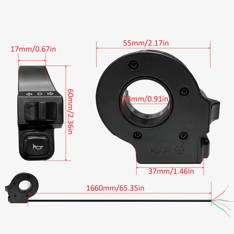 Light Switch Handlebar Left Right Turn Signal Horn Control Switch