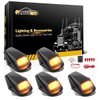 Partsam 5Pcs Smoked Amber Cab Marker Lights 12LED Compatible with