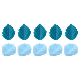 PATIKIL Knitting Needle Point Protectors, 10 Pack Needle Tip Stoppers Leaves Covers Caps Stitch Stopper for Crochet Quilting Sewing DIY Crafts, Blue Dark Blue