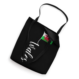 Welsh Wales Flag Signature Y Ddraig Goch Flag Pole for Cymru Tote Bag
