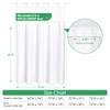 Gibelle White Snap in Shower Curtain Liner, Compatible with No