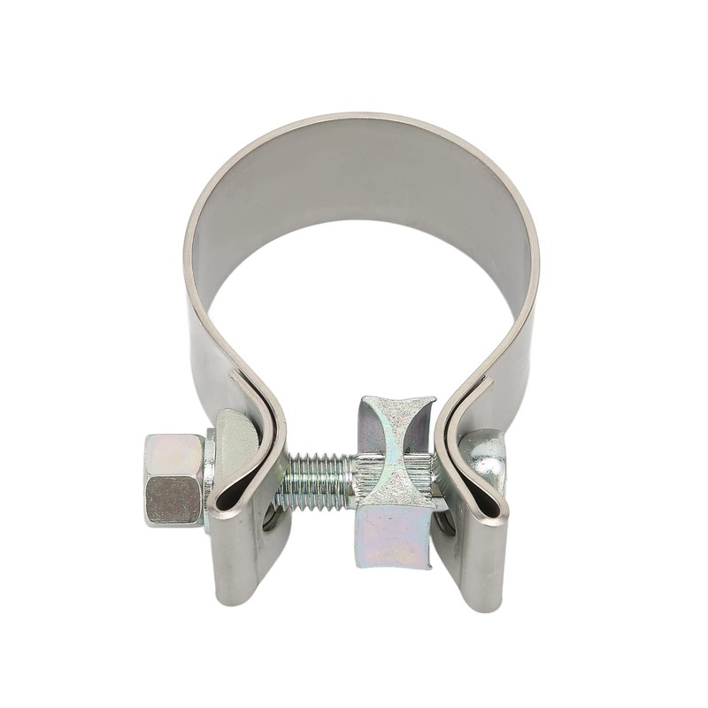 Exhaust Pipe Clamp, Universal Exhaust Band Seal Clamps Rustproof Muffler