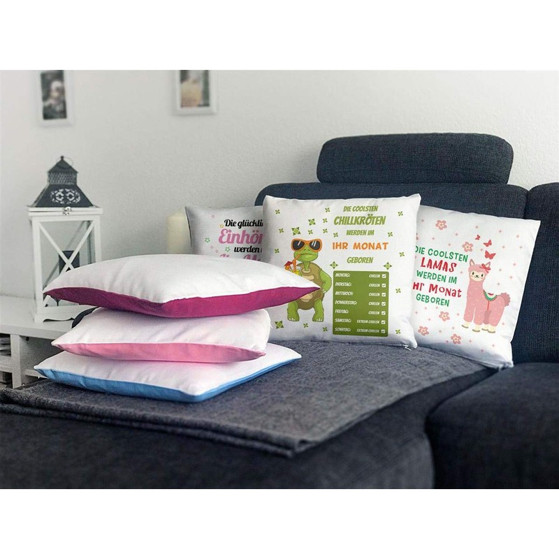 Pug Cushion with Saying Ohne Mops geht Nichts - Cushion