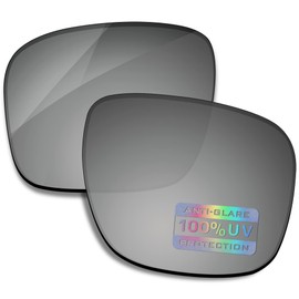 Bowyer POLARIZED Replacement Lenses for Oakley Sliver R OO9342 Sunglasses - Titanium Mirror