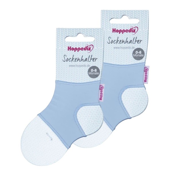 Hoppediz Unisex Baby Sock Holder Socks, 0-6 Months (Pack of