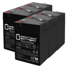 Mighty Max Battery Modifiedpowerwheels 6v 4.5ah Battery Works with Power Wheels - 6 Pack