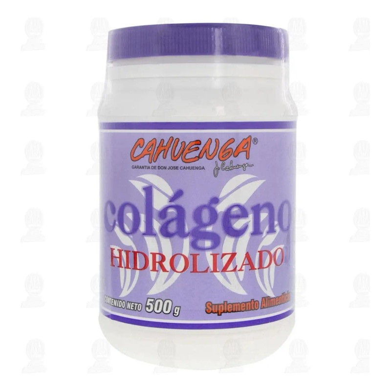 Colágeno Hidrolizado Cahuenga Polvo 500g Sabor Complejo Ácido Fólico