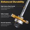 REKCKRUL 2 PCS Professional Tongue and Groove Router Bit Set,