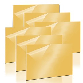 ABS Plastic Plate 30 x 20 cm, Gohytal Pack of 6 Laser Engraving Plate, Laser Engraving Plastic Plate 1.3 mm Engraving Plate, Laser Blanks for Engraving, Painting, DIY Crafts, Cutting, Home Decoration