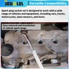 JEUCLEL 5PCS Magnetic Swivel Spark Plug Socket Set, 14mm Thin