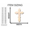 Unfinished Wood Catholic Cross Shape Easter Christian Craft up to