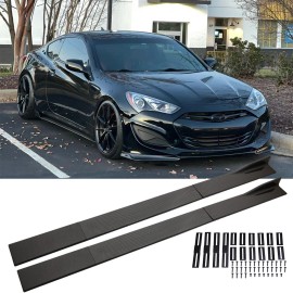 Dreamizer For Hyundai Genesis Coupe Carbon Fiber 78.7" 2m Side Skirts Splitter Extension