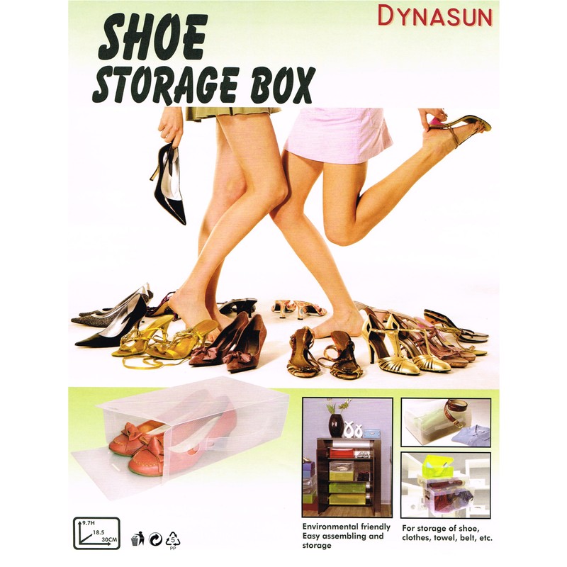 DynaSun PP368T Shoe/Storage Case Box Storage Shoe Box Foldable Holder