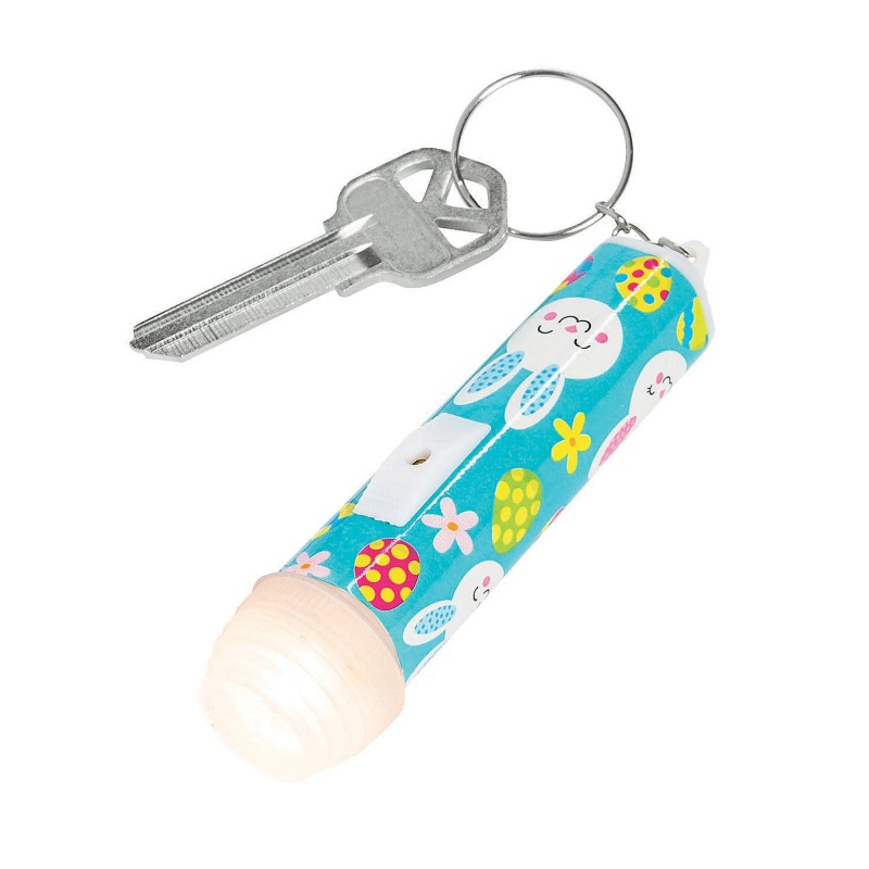 Easter Flashlight Keychains, Apparel Accessories, 12 Pieces
