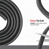 Door Rubber Strip Horizontal Bulb car Door weatherstripping (5 Feet)