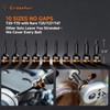Crosstar 3pc T40 Impact Torx Bit Socket Set, 1/2" Drive