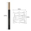 Apooliy Liquid Eyeliner with Eye Liner Stencils,Waterproof Eyeliner Pen with