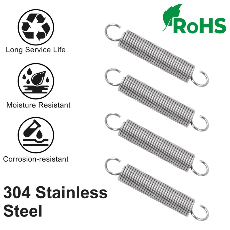 GUNGY Tension Springs with Hooks Stainless Steel Tension Spring 55