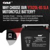 Casil YTX20L-BS Motorcycle Battery for BRP 600CC IQ, Shift, Switchback,