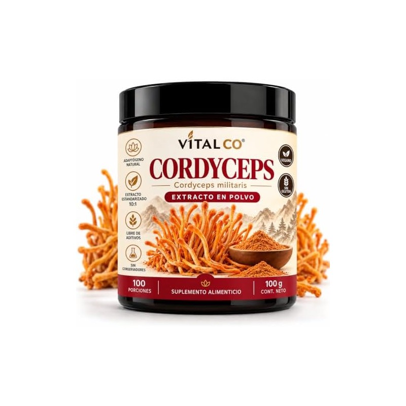 Hongo Cordyceps - Extracto Puro en Polvo 100 g -