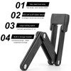 anneratteryer Folding Lock Bicycle with Keys Bicycle Lock High Security