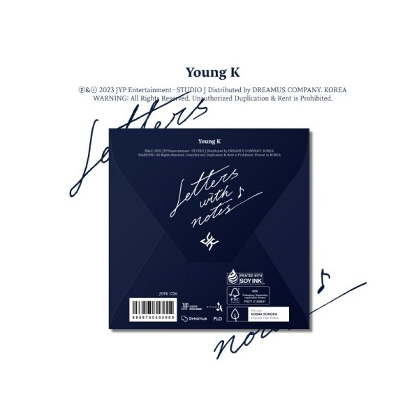 DAY6 YOUNG K (DAY6) - LETTERS WITH NOTES (DIGIPACK VER.)