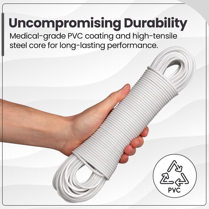 Hardys 15m Washing Line | Clothes Line with Steel Core