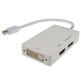 kenable Mini DisplayPort to DVI-D HDMI or Display Port 4kx2k Video Adapter