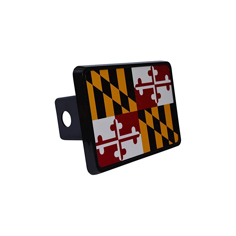 Rogue River Tactical Maryland State Flag Trailer Hitch Cover Plug