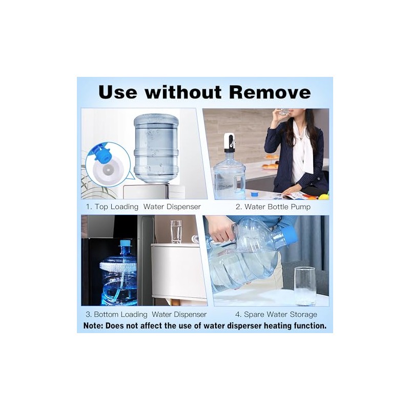 U-Goforst [4 PACK] 3 & 5 Gallon Water Jug Caps