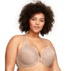Glamorise Womens Front-Close T-Back Wonderwire Underwire #1246 Full Coverage Bra,