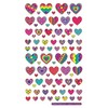 Paper Projects 01.70.04.056 Rainbow Hearts Glitter Reusable Stickers, Multi-Colour, 19.5