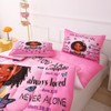 GRAT TIOC Black Girl Comforter Set Twin for Kids Teens,God