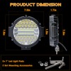 7 Inch Round Led Light Pod, 2 Pcs 201W Round