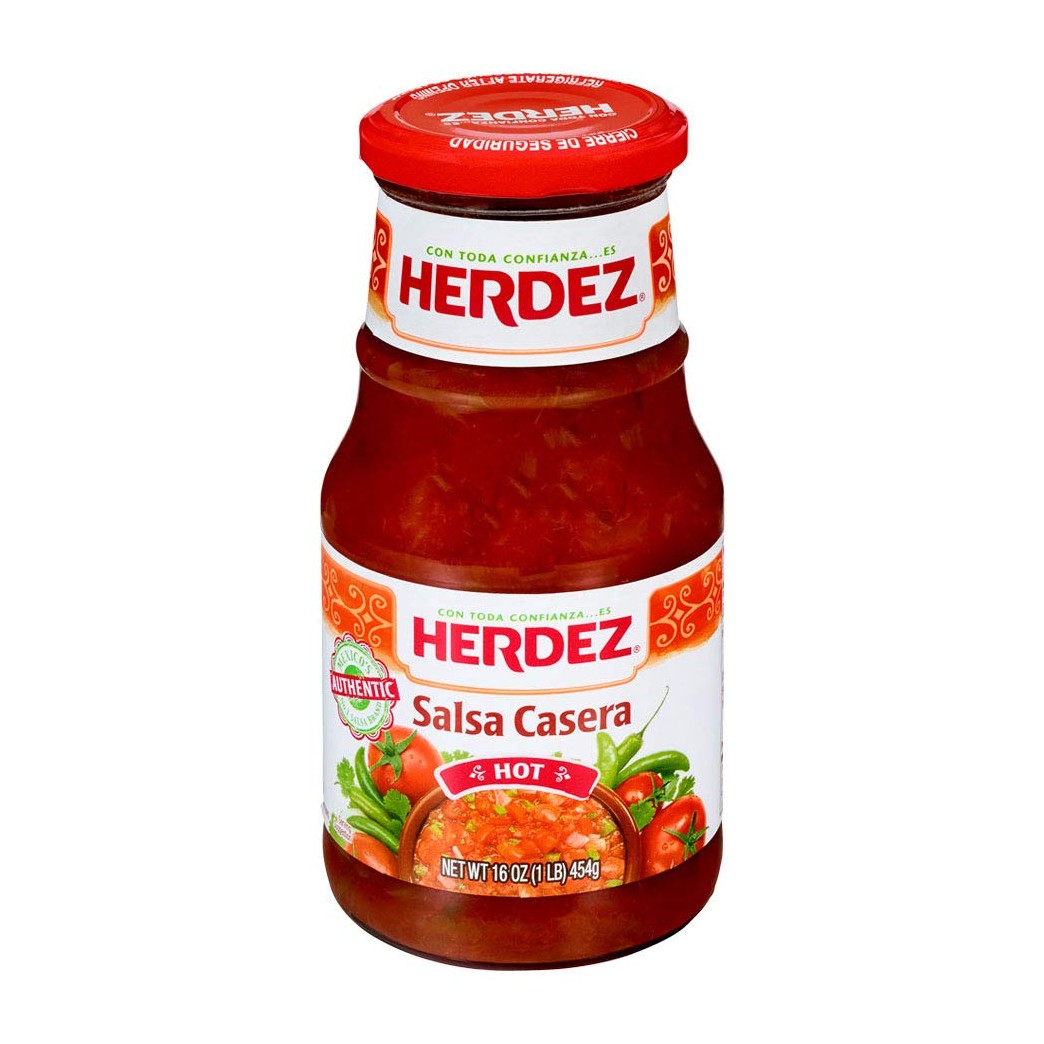 Herdez Salsa Casera Hot, 16 Ounce