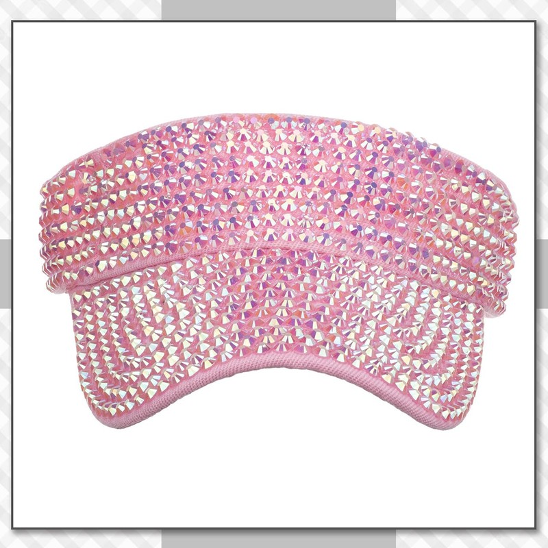 Chrome Crane CB322 Women's Cap, Hat, Sun Visor, Sequins, Glitter,