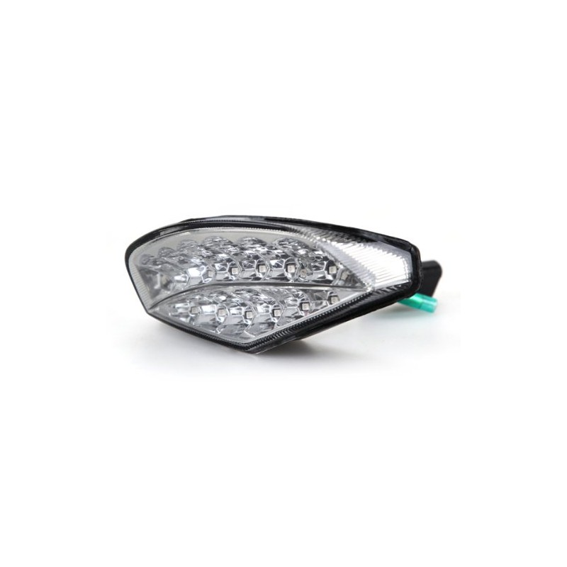 Motodynamic Integrated Sequential LED Tail Lights Clear Lens for 2009-2014