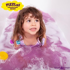 FiZZLeS by Bath Magic Scented Color Changing Effervescent Tablets for Bath time Adventure Pack of 3 x 10 Tablets (Blue, Green, and Red)