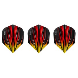 Harrows Fire Dart Flights - Standard 5 Sets (15 Flights) (Two Tone Flame)