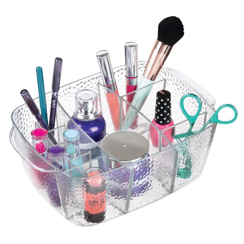 InterDesign Rain Cosmetic Organizer, Clear