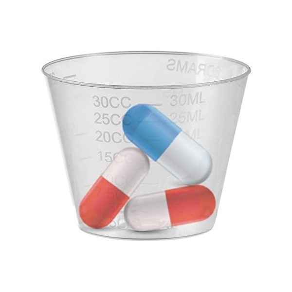 Oakridge One Ounce Plastic Medicine Cups (pack 1000)