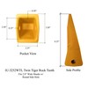Excavator Bucket Tiger Rock Tooth w Pins, Fits CAT J250