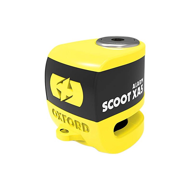 Oxford Scoot XA5 Alarm Disc Lock (5mm Pin) Yellow