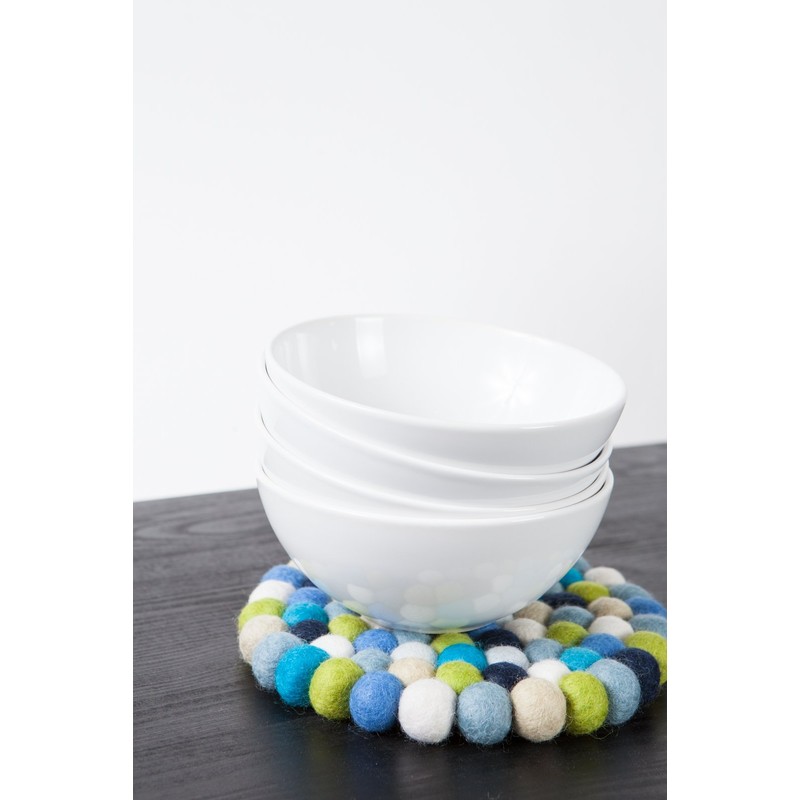 myfelt Fritz Topfuntersetzer, Schurwolle, Bunt, Ø 20 cm, bis 300
