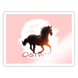 Spreadshirt Ostwind The Great Hurricane What A Ride Sticker, Max. 10 x 10 cm, 10 x 10 cm, Glossy White