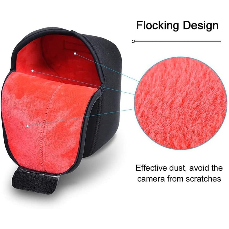 Neoprene Soft Plush Camera Lens Case for Nikon Canon Sony