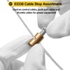 03336 Cable Stop Assortment, 24 Pack Universal fit Control Cables,