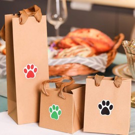 SEWACC Pegatina Decorativa 2 Rollos Etiquetas De Pata De Pegatinas Huella De La Pata Pegatinas Linda Foca Pegatinas Pata De Cachorro De Pegatinas Calcomanías De Pared Niño Mascota